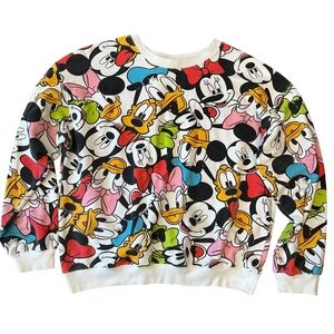 Disney Mickey & Friends Sweatshirt Youth XL 15-17 Minnie Pluto Goofy Donald Duck
